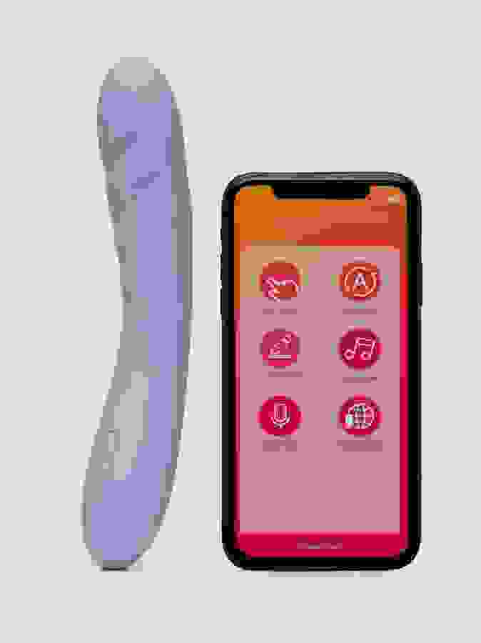 Svakom Ava Neo Interactive App Controlled Thrusting Vibrator, Blue, hi-res